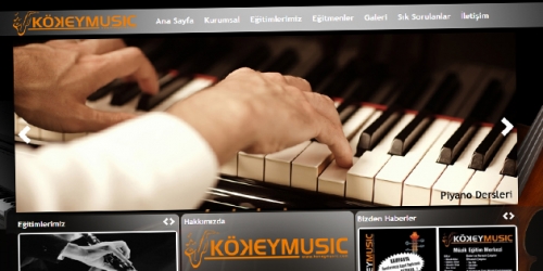 Kökey Müzik Kurumsal Web Sitesi Tamamlandı